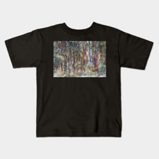 Sunlight through the trees - Gum Scrub paint out Kids T-Shirt